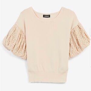 Express Cream Puff Sleeve Blouse
